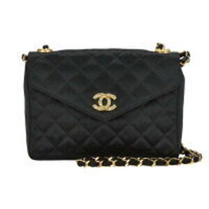 Chanel satin shoulder bag